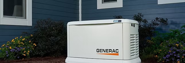 Generac standby generator installed by PowerMeans Electric for reliable home power